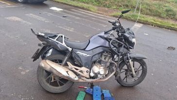 Motorista desrespeita sinalização e causa acidente em Xanxerê