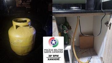 Homem é preso em flagrante após furtar botijão de gás de residência em Xanxerê