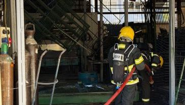 Incêndio atinge tanque de tinta em empresa de Seara e causa prejuízos