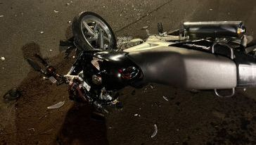 Motociclista fica gravemente ferido após colisão com caminhonete na BR-282, em Xanxerê