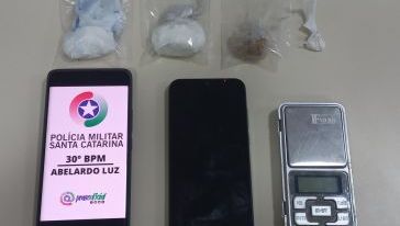 Homem passa mal após usar cocaína em posto e caso leva PM a prender três suspeitos por tráfico em Abelardo Luz