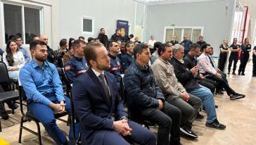 Prefeito de Xanxerê em exercício acompanha inauguração da Polícia Científica e vistoria obras da XRE-100