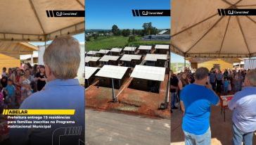 VÍDEO: Prefeitura entrega 15 residências para famílias inscritas no Programa Habitacional Municipal