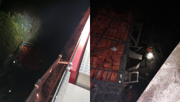 Motorista sofre fraturas nas duas pernas após saída de pista na SC-283, no Oeste