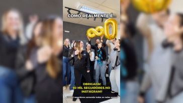 VÍDEO: a gente piscou e já tem 80 mil pessoas acompanhando a gente aqui no Instagram!