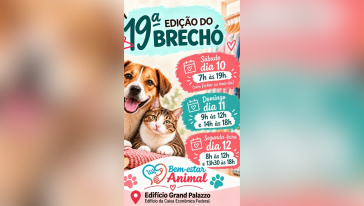 VÍDEO: 19º Brechó do Bem-Estar Animal acontece neste fim de semana