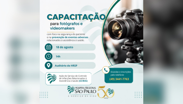 HRSP promove capacitação para fotógrafos e videomakers que atuam na maternidade