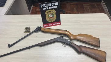 Polícia Civil cumpre mandados e apreende armas e munições em município do Oeste