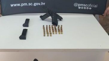Polícia Militar apreende pistola calibre .45 e munições durante ação no bairro Alvorada, em Chapecó