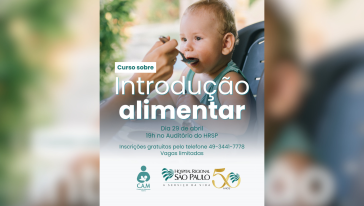 Hospital Regional São Paulo realiza curso sobre introdução alimentar no dia 29 de abril em Xanxerê