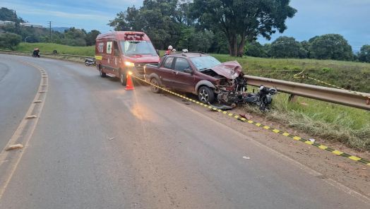Motociclista de 23 anos morre em colisão frontal na SC-283, em Concórdia
