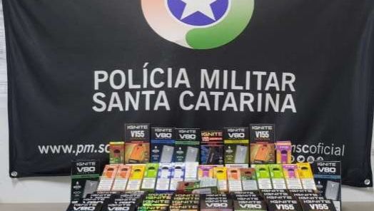 Homem é preso por contrabando com 87 cigarros eletrônicos em São Lourenço do Oeste