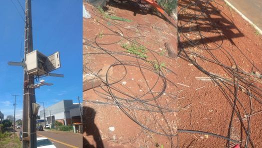 VÍDEO: fios e cabos soltos de empresas de internet estão chamando a atenção em diversos pontos de Xanxerê