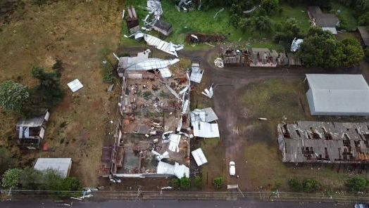 Xanxerê decreta situação de emergência após tornado atingir o município