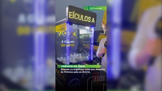VÍDEO: diversão e prêmios no estande da Ideal na ExpoFemi 2026 