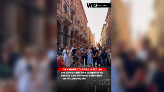 VÍDEO - Chapecó para a Itália: SM Santa Maria leva campeões de vendas para conhecer o universo Tonino Lamborghini