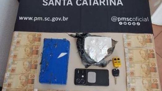 Homem é preso com mais de 1,5 kg de cocaína durante abordagem na SC-283