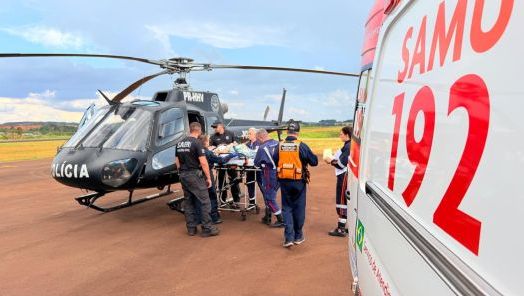Paciente acometida por infarto agudo do miocárdio é transferida pelo SAER/Fron para o hospital de Xanxerê