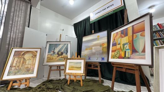 Biblioteca Pública Municipal recebe exposição de artes plásticas com obras de Oswaldo Sette