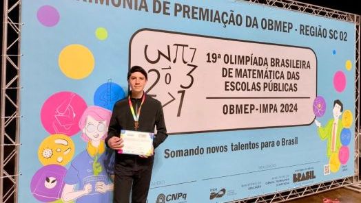 Aluno de Xanxerê conquista medalha na OBMEP e garante classificação para segunda fase em 2025