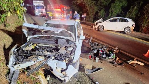 Jovens de 16 e 20 anos morrem em grave acidente registrado na BR-282, em Xanxerê 