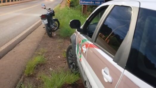 Polícia Militar recupera motocicleta furtada e prende dois jovens em Abelardo Luz