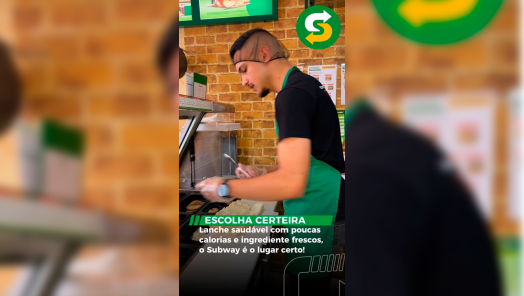 VÍDEO: no Subway, a pessoa mata a fome e segue firme na dieta