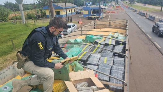 VÍDEO: PRF apreende mais de 5,4 toneladas de maconha em caminhão no Paraná