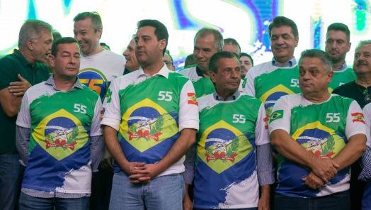 João Rodrigues lança pré-candidatura ao governo de SC ao lado de Ratinho Junior