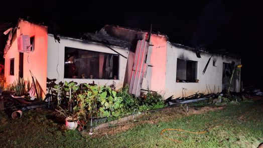 Incêndio atinge residência no interior de Bom Jesus 