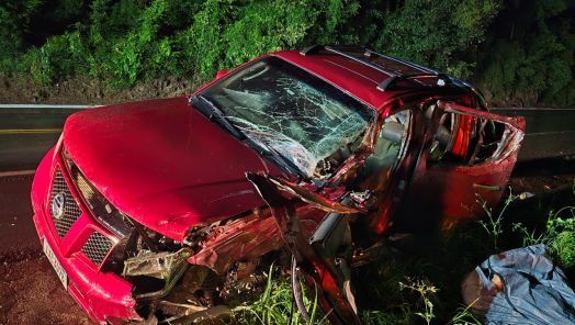 Homem morre em acidente registrado na BR-282, entre Xaxim e Cordilheira Alta