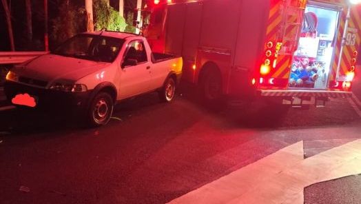 Mulher fica ferida após atropelamento na SC-157