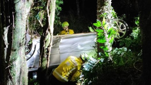 Capotamento na SC-283 em Chapecó deixa três mulheres feridas 