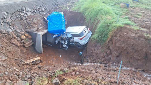 Idosa morre e três ficam feridos em acidente na SC-305 em São Lourenço do Oeste