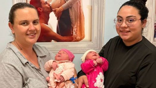 Primas nascem com poucas horas de diferença no HRSP e emocionam família em Xanxerê