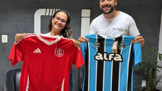 VÍDEO: Clima de GreNal e tem presente pra você!