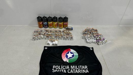 PMRv apreende medicamentos ilegais e eletrônicos avaliados em R$ 55 mil na SC-157