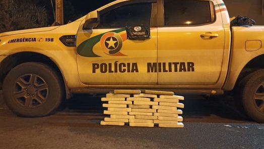 Jovem é preso com mais de 23 kg de maconha em ônibus na SC-155 em Abelardo Luz