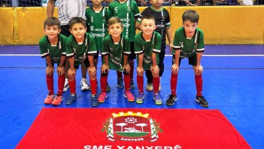 Equipe sub-08 de Xanxerê estreia nesta terça-feira na Liga Catarinense de Futsal