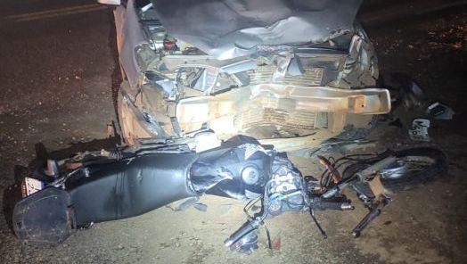 VÍDEO: Colisão frontal deixa motociclista ferido na rodovia de acesso a Marema