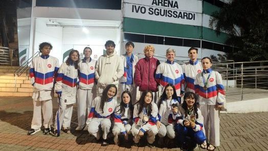Karatê de Xanxerê se destaca com 17 conquistas na Taça Santa Catarina