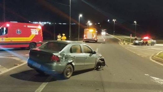 Colisão entre veículos é registrada na BR-282 em Xanxerê