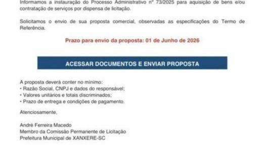 Prefeitura de Xanxerê alerta população sobre golpes aplicados em nome do município