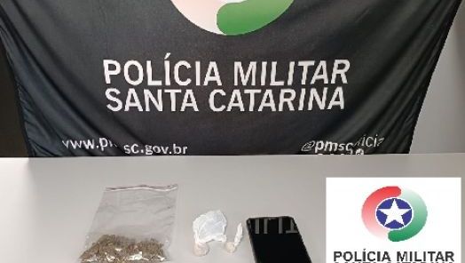 Homem é preso por tráfico de drogas no Bairro Vila União, em Xanxerê