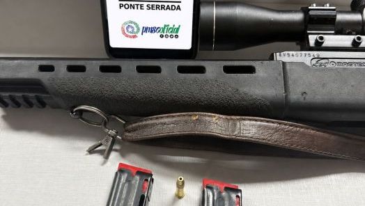 Polícia Militar apreende rifle após disparos de arma de fogo em Ponte Serrada