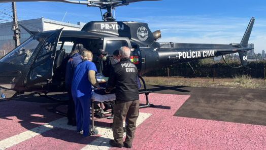 Aeronave do SAER-FRON realiza transferência de paciente com AVC para Chapecó