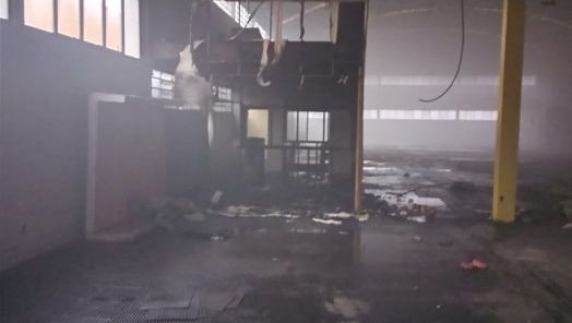 Incêndio atinge sala comercial desativada no Centro de Xanxerê