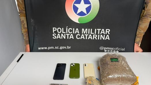 Três homens são presos por tráfico de drogas e posse de munição em Xanxerê