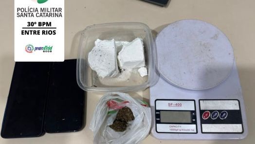 Duas pessoas são presas por tráfico de drogas em Entre Rios