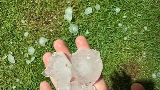 Cinco comunidades registram danos após forte queda de granizo em município do Oeste